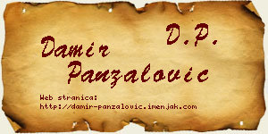 Damir Panzalović vizit kartica